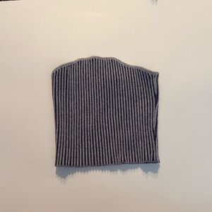 RSQ Gray Ribbed Tob Top